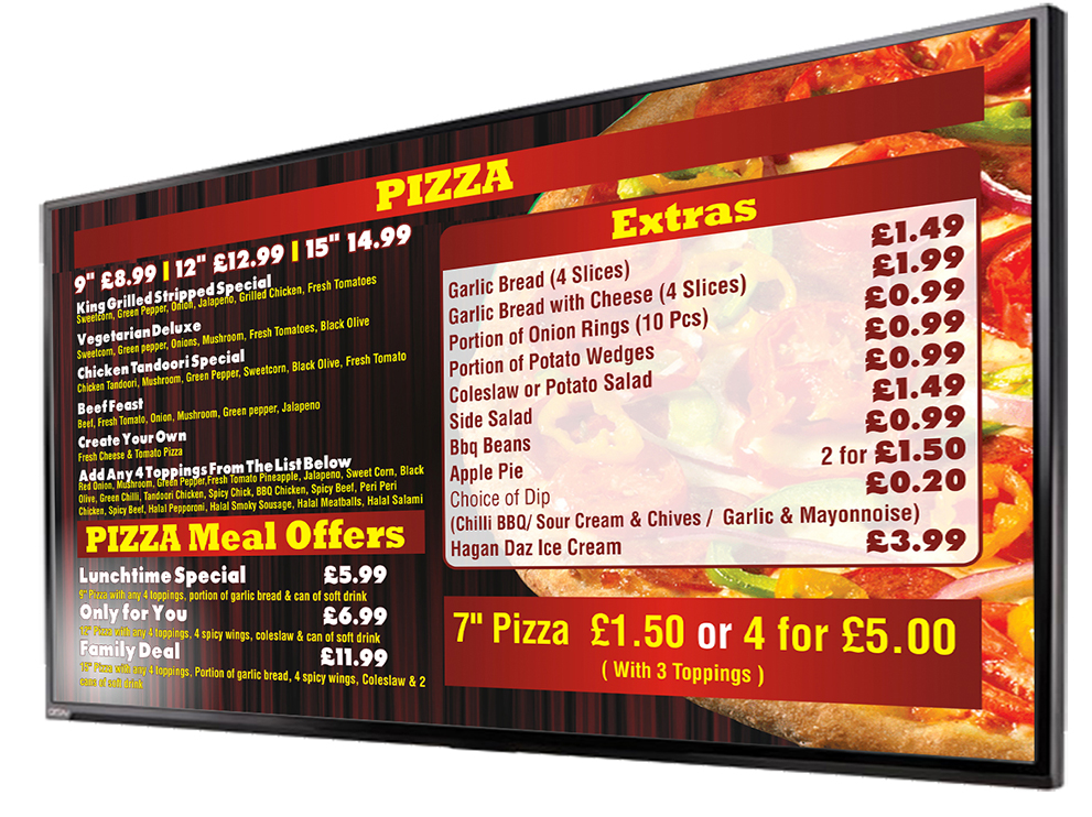 Digital menu screen - 5